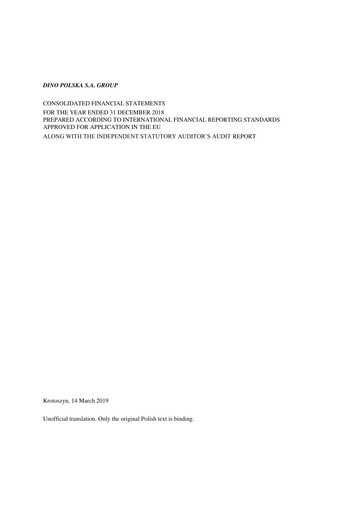 Vorschaubild Dino Polska Finanzmitteilung 2018