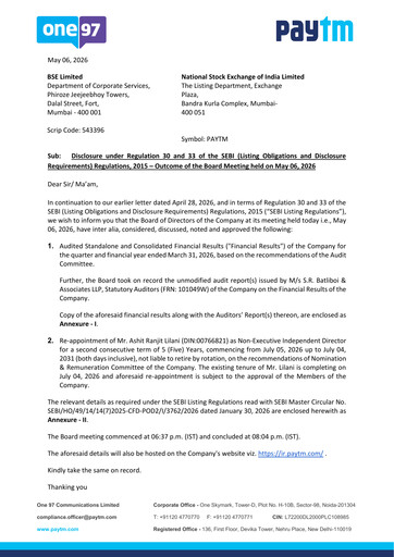 Thumbnail Paytm Financial Statement 2025-2026