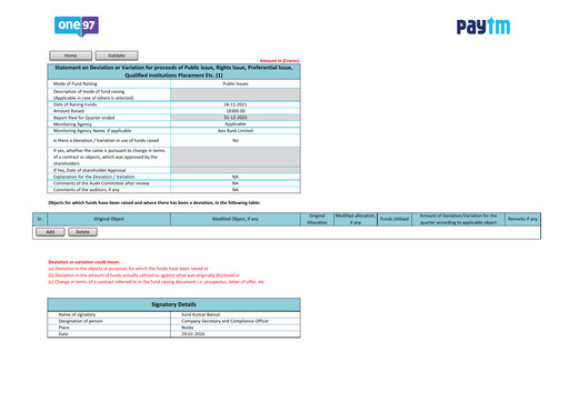 Thumbnail Paytm Quarterly Report 2026-q3