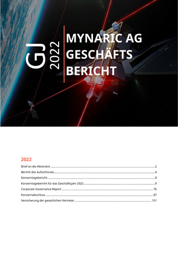 Thumbnail Mynaric Annual Report 2022
