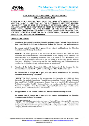 Thumbnail Nykaa Annual Report fy2021