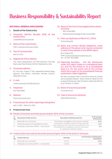 Thumbnail Nykaa ESG Report 2023-2024