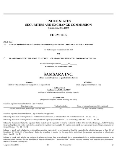 Thumbnail Samsara Annual Report 2026