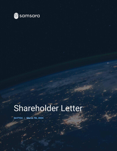 Thumbnail Samsara Quarterly Report 2024-q4