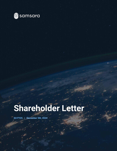 Thumbnail Samsara Quarterly Report 2025-q3