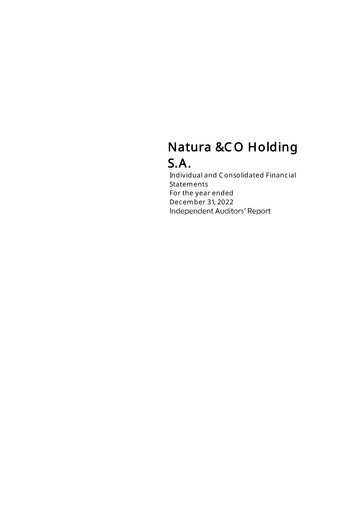 Thumbnail Natura&Co Financial Statement 2022