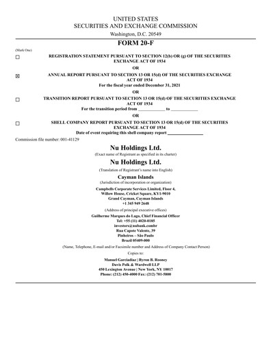 Miniature Nu Holdings Rapport annuel 2021
