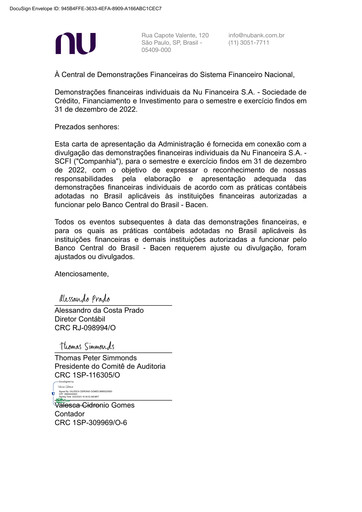 Thumbnail Nu Holdings Financial Statement 2022