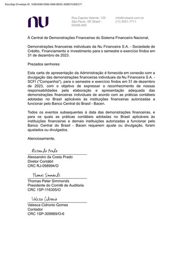 Thumbnail Nu Holdings Financial Statement 2023