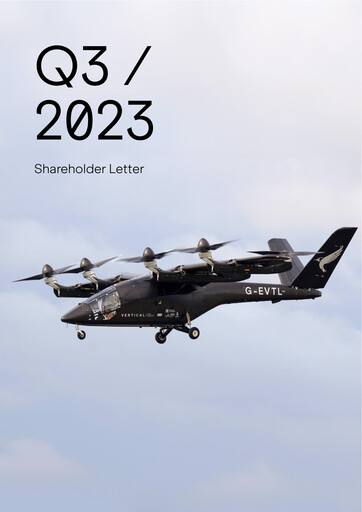 Miniature Vertical Aerospace Rapport trimestriel 2023-q3