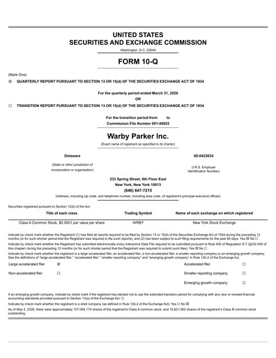 Thumbnail Warby Parker Quarterly Report 2026-q1