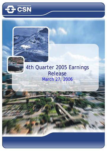 Thumbnail Companhia Siderúrgica Nacional
 Quarterly Report 2005-q4