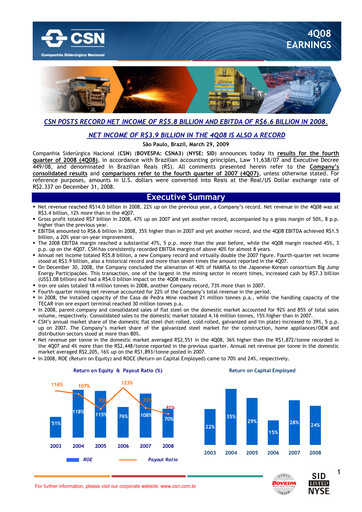 Thumbnail Companhia Siderúrgica Nacional
 Quarterly Report 2008-q4