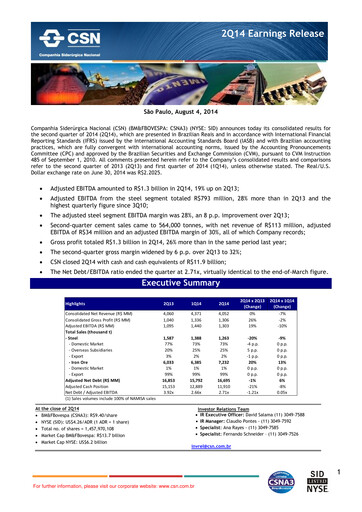 Thumbnail Companhia Siderúrgica Nacional
 Quarterly Report 2014-q2