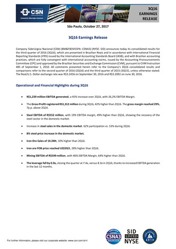 Thumbnail Companhia Siderúrgica Nacional
 Quarterly Report 2016-q3