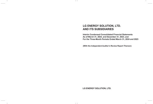 Thumbnail LG Energy Solution Financial Statement 2024-q1