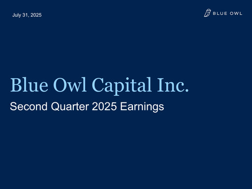 Thumbnail Blue Owl Capital Quarterly Report 2025-q2