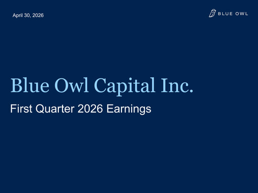 Thumbnail Blue Owl Capital Quarterly Report 2026-q1