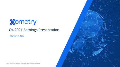 Miniature Xometry Rapport trimestriel 2021-q4