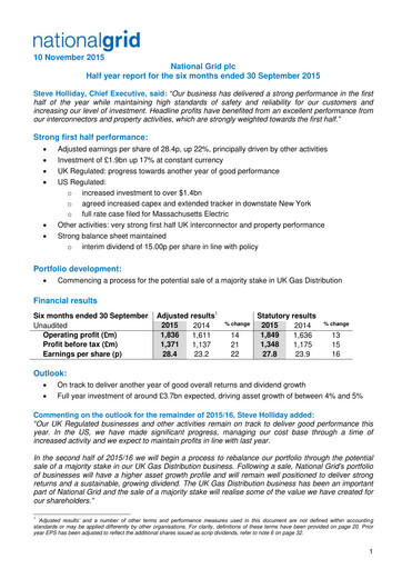 Thumbnail National Grid Half-year Report 2015-h1