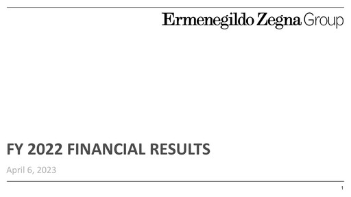 Thumbnail Ermenegildo Zegna Financial Report 2022