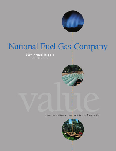 Thumbnail National Fuel Gas
 Annual Report 2004