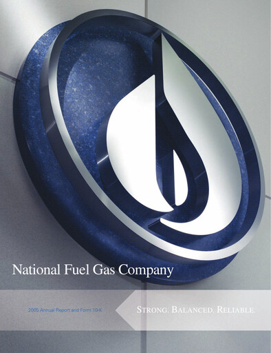 Thumbnail National Fuel Gas
 Annual Report 2005