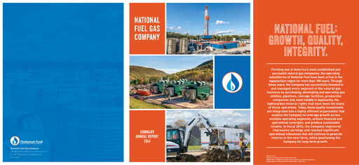 Thumbnail National Fuel Gas
 Annual Report 2014