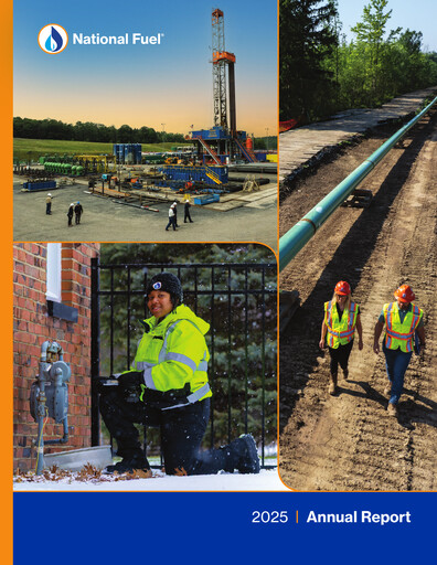 Miniature National Fuel Gas
 Rapport annuel 2025