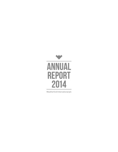 Thumbnail Weatherford International Annual Report 2014