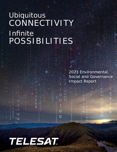 Thumbnail Telesat ESG Report 2023