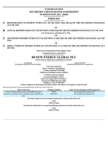 Thumbnail ReNew Energy Global Annual Report 2026