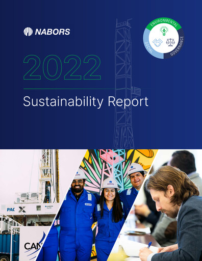 Thumbnail Nabors Industries
 Sustainability Report 2022