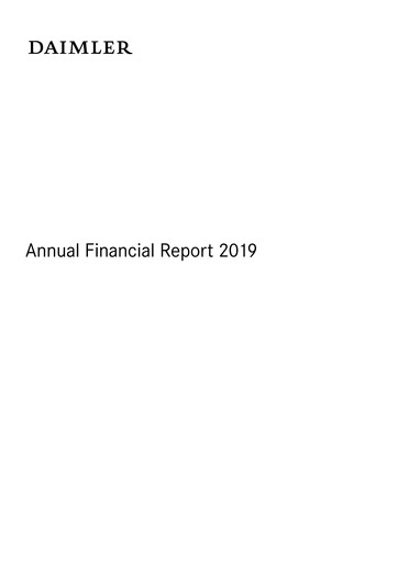 Thumbnail Mercedes-Benz Financial Report 2019