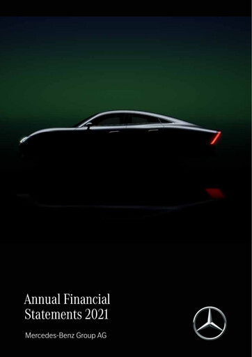 Miniature Mercedes-Benz Bilan financier 2021