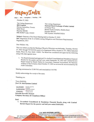 Miniature MapmyIndia Rapport trimestriel 2022-q2