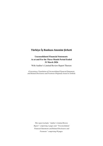 Thumbnail Türkiye Is Bankasi Quarterly Report 2026-q1