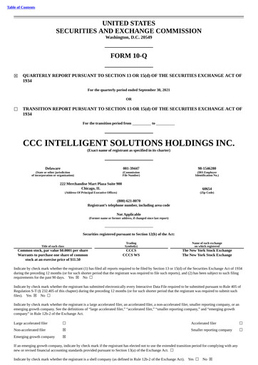 Vorschaubild CCC Intelligent Solutions Quartalsbericht 2021-q3