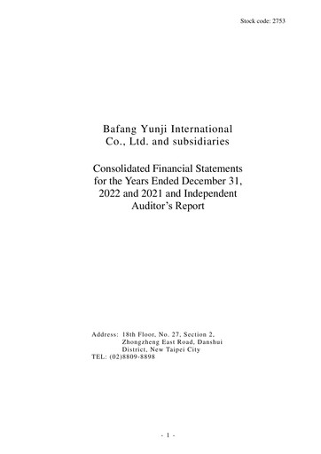 Thumbnail Bafang Yunji Financial Statement 2022