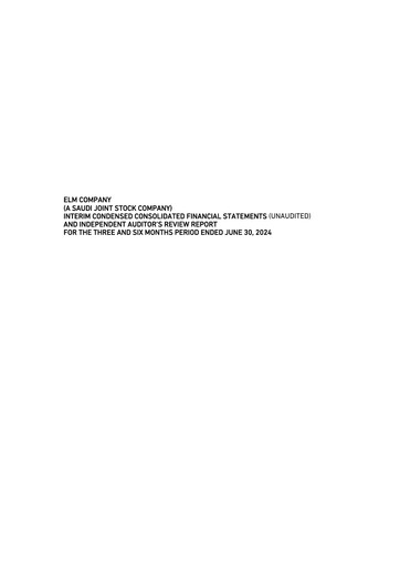 Vorschaubild Elm Company Halbjahresbericht 2024-h1