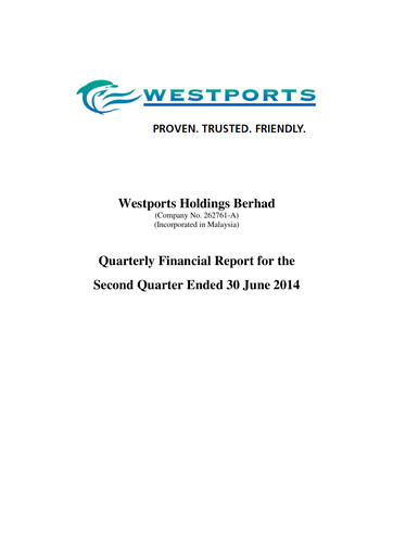 Thumbnail Westports Quarterly Report 2014-q2