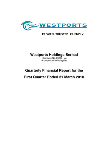 Thumbnail Westports Quarterly Report 2018-q1