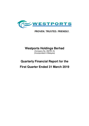 Thumbnail Westports Quarterly Report 2019-q1