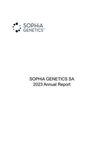 Thumbnail SOPHiA GENETICS Annual Report 2023
