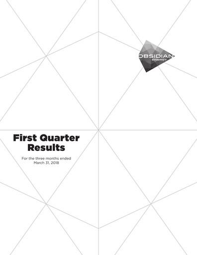 Thumbnail Obsidian Energy Quarterly Report 2018-q1