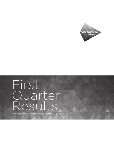 Thumbnail Obsidian Energy Quarterly Report 2019-q1