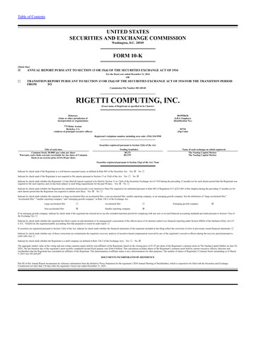 Thumbnail Rigetti Computing Annual Report 2024