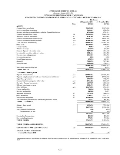 Thumbnail CIMB Group Quarterly Report 2014-q3