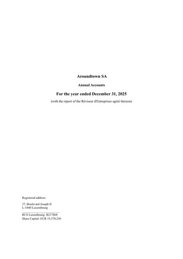 Thumbnail Aroundtown Financial Statement 2025