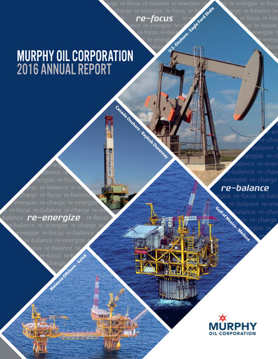 Thumbnail Murphy Oil
 Annual Report 2016